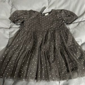 Gray tulle dress